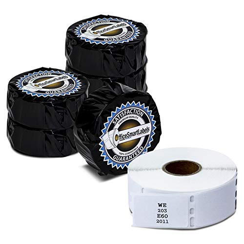 OfficeSmartLabels 1 x 1-1/2 inch Book Spines Labels, Compatible with 30347 (6 Rolls / 750 Labels Per Roll)