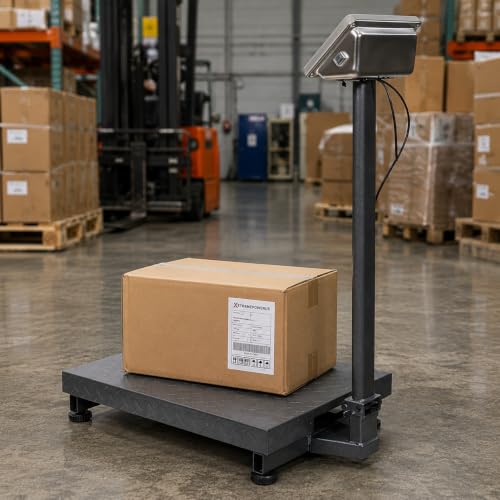 700Lb Digital Postal Scale with Large Platform, Accurate Weight Calculator for Shipping & Warehouse