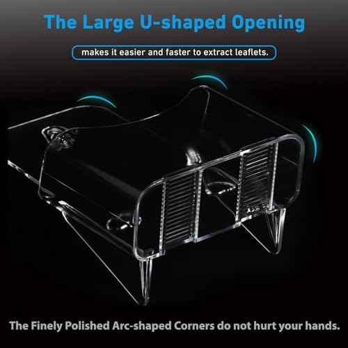 12 Pack Acrylic Brochure Holder 4x9 Inches Slant Back Design, Clear Display Stand, Plastic Table Stand Sign Holder,Pamphlet Holder Flyer Holder, Acrylic Display Stand