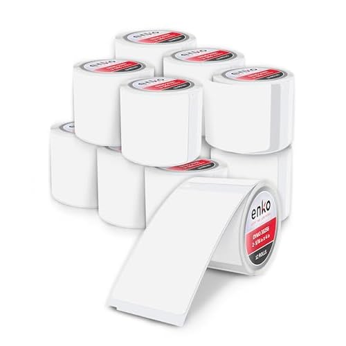 enKo (12 Rolls, 3,600 Labels) Address, Shipping & Barcode Labels 30256 (2-5/16 x 4") Compatible for Dymo LabelWriter