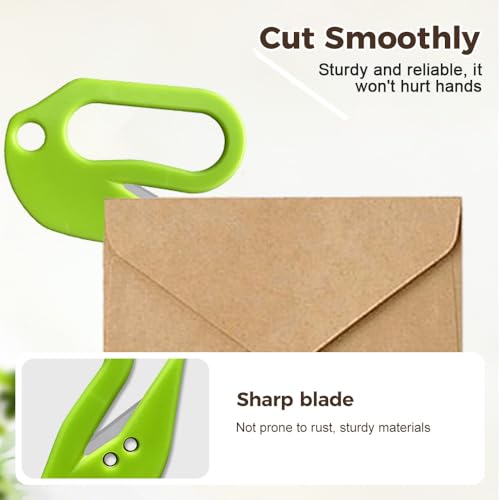 6-Color Letter Opener Envelope Slitter - Damage-Free, Ergonomic Office & Home Use