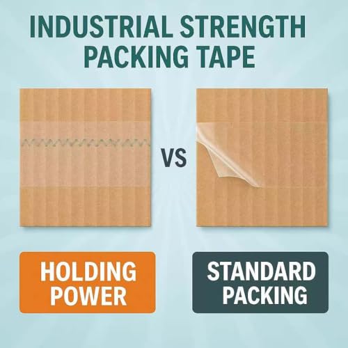 JoyfuIMaiMaiMai 2.7Mil x 1.88in x 65Yards Clear Packing Tape (6 Rolls, 390 Yards Total)
