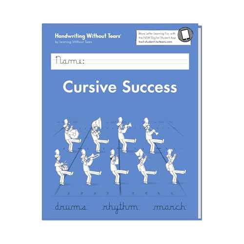 Learning Without Tears Cursive Success Student Workbook, Age 9+, 4th Grade+, Handwriting Practice, Writing Book, School & Home, Language Arts, Tutoring, Sensory