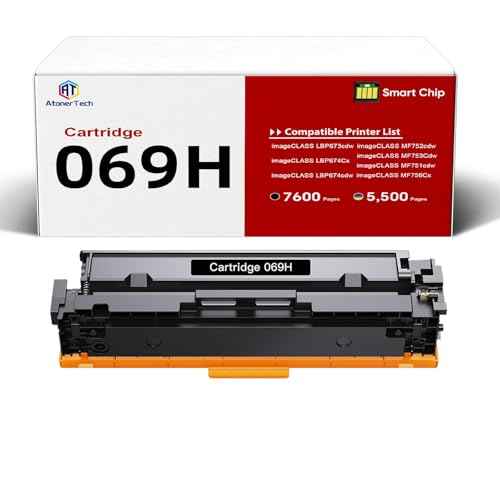069H 069 High Yield Black Toner Cartridge Replacement for Canon 069/069H Toner Cartridge with Canon imageCLASS MF753Cdw MF751Cdw LBP674Cdw Printer |High Capacity Ink