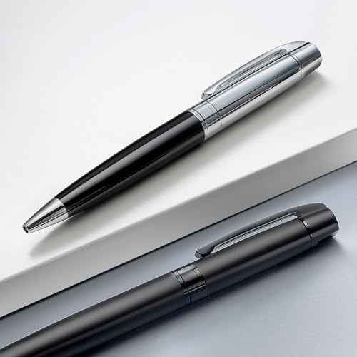 Sheaffer 300 Glossy Black Rollerball Pen with Bright Chrome Cap and Chrome-Plated Trim