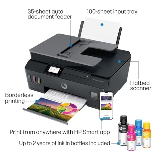 HP Smart Tank Plus 570 All-in-One Tank Printer Black - 2 Years Ink Included