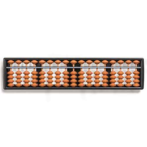 Yellow Mountain Imports Digit Standard Abacus 10.5 Inches - Professional 17 Column Soroban Calculator (Functional and Educational Learning Tool)