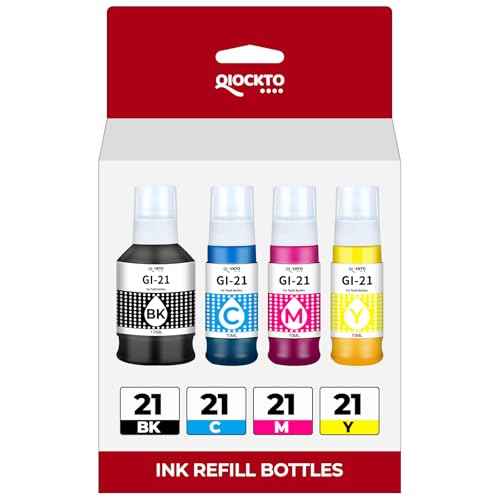 GI-21 Ink Refill Bottles G3270 G3290 G4270 G4280 Ink Refill Compatible with Canon 21 GI-21 GI21 Ink Refill Bottles for Canon MegaTank G3270 G3290 G4270 G4280 G1220 G3260 G2270 G2260 G1230 Printer