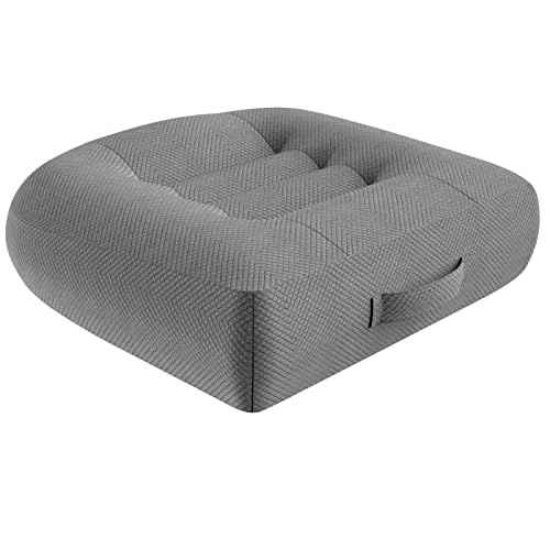 Adult Booster Seat Cushion, Car Seat Cushions for Short People/thick Office Chair Booster Seat Increase Field ?of View, for Trucks, Car, Office Chair, Home, Wheelchair,angle Lift Seat Cushion (grey)