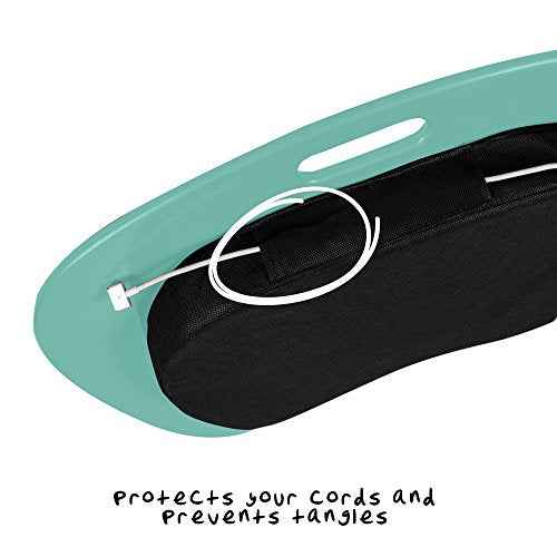 Honey-Can-Do TBL-03540 Portable Laptop Lap Desk with Handle, Mint, 23 L x 16 W x 2.5 H