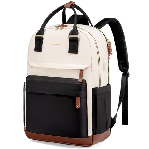 LOVEVOOK Travel Laptop Backpack Women, 17.3 Inch Anti-theft Laptop Bag with USB Port, Fashion Waterproof Computer Backpacks Teacher Nurse Backpack Purse for College School Work