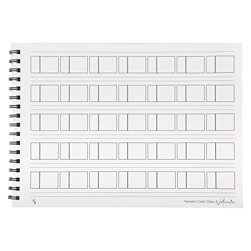 Painters Color Diary - 9x12 140lb Spiral-Bound Acid-Free Color Swatch Book with 10 Pages for Watercolor & Mixed Media - 2 Pack