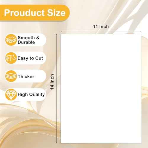 50 Pack White Poster Boards, 11"x14" White Poster Paper Heavyweight Poster Board Bulk Blank Poster Board for Art Display Board,Classroom Use,School Craft Project,Presentation Drawing