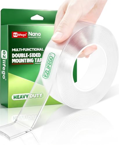 EZlifego Heavy Duty Invisible Nano Double Sided Mounting Tape 9.85FT