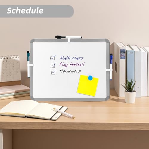 VUSIGN Magnetic Dry Erase Board 14 x 11 Inches Gray Wall or Fridge Mount