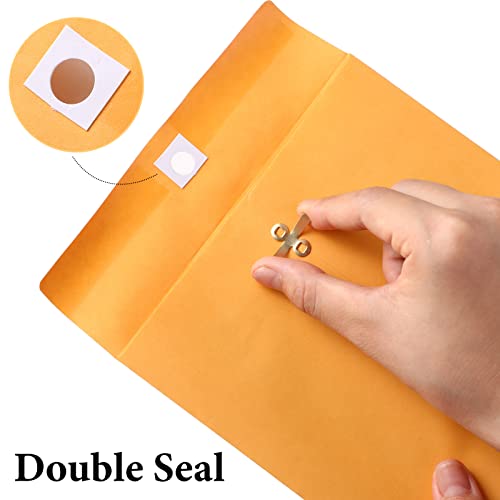 300 Pcs Brown Manilla Envelopes 6 x 9 Inch Bulk Mailing Clasp Envelopes