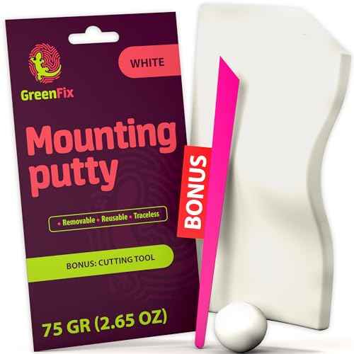 Mounting Putty 2.65oz - White Museum Adhesive Sticky Tack Removable - Tacky for Collectibles Figurines Arts & Crafts - Poster for Walls Non Marking