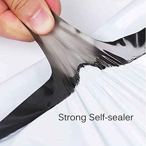 Unique Poly Mailers 12x43 Inch 50 Pack Envelopes Bag for Long Items,White Self Sealing Waterproof Mailing Shipping Bags