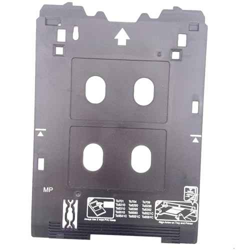 Inkjet PVC ID Card Tray for Canon PIXMA TS701 TS702 TS703 TS704 TS705 TS709 TS8220 TS8330 TS82xx, TS83xx, and TS95xx Series Printers (Canon MP/Multi-Purpose Tray Printers)