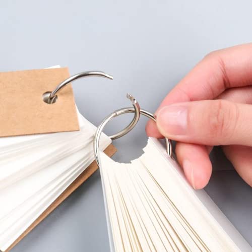 OWLKELA 50 Pcs Silver 1-Inch Binder Rings for Office & School, Heavy Duty