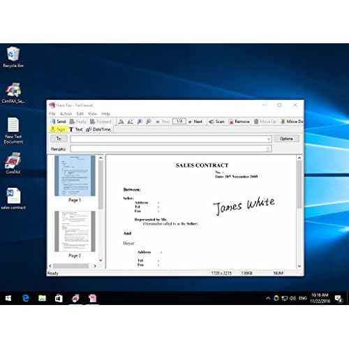 CimFAX H5 High Speed 33.6k Fax Server Auto Save FAX as PDF 100 Users Paperless Fax Machine Cost-Effective Fax Modem Fax Via Telephone Line (4GB)