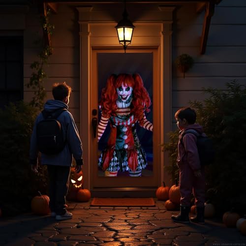 HoliScapes Creepy Clowns USB Projector Kit with 48x72 Screen and Digital Scenes