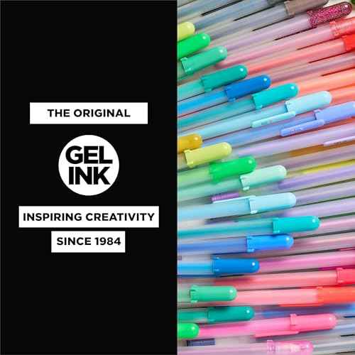 SAKURA Gelly Roll Moonlight 10 Gel Pens - Bold Ink Pen for Journaling, Art, or Drawing - Assorted Earth & Jewel Tone Ink - Bold Line - 10 Pack