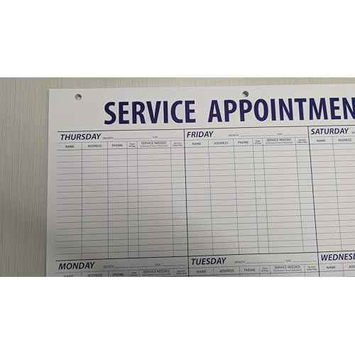 Service Appointment Record - Large Pad