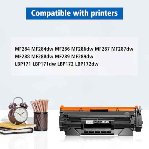 072 Black Toner Cartridge Compatible for Canon CRG072 CRG-072 072H for Canon ImageCLASS MF284dw MF286dw MF287dw MF288dw MF289dw LBP170 LBP171dw LBP172dw Printers Standard Capacity 1400 Pages
