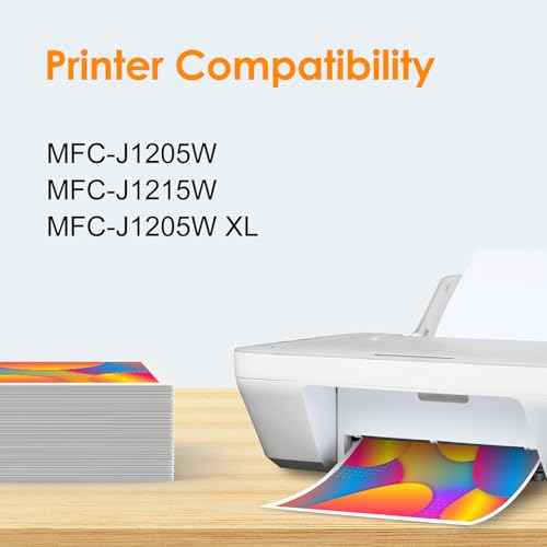 MFC-J1205W LC404 LC404XL Ink Cartridges Compatible Replacement for Brother Printer 404XL LC 404 for MFC-J1205W MFC-J1215W MFC J1205W J1215W - 4 Pack Black Cyan Magenta Yellow