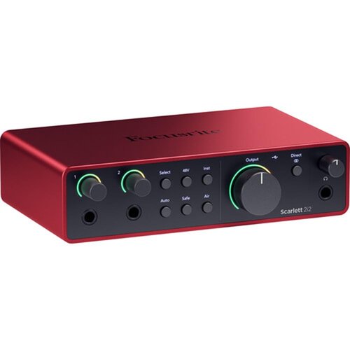 Focusrite Scarlett 2i2 USB-C Audio Interface (4th Gen) Bundle with Aston Microphones Element Microphone KIT and Kellards XLR-P20T Pro 20 ft XLR Microphone Cable, XLR Male to Female Cable 3-Pin