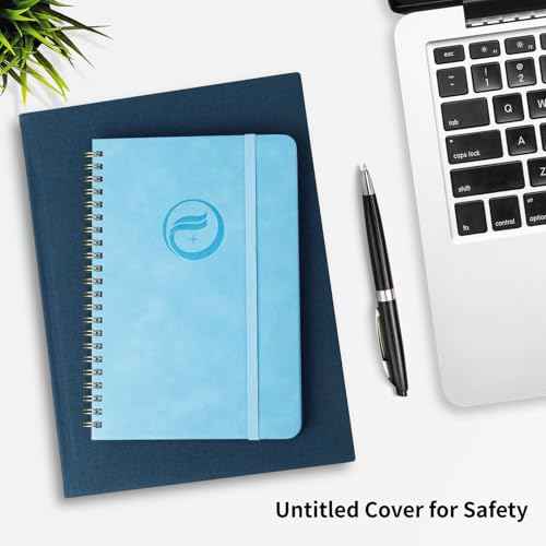 Address Book with Alphabetical Tabs-Address and Password Book for Seniors - Hardcover Spiral Bound Phone Book- Record Contacts,Website Login Passwords, Special Days -5.7" x 7.7", Blue