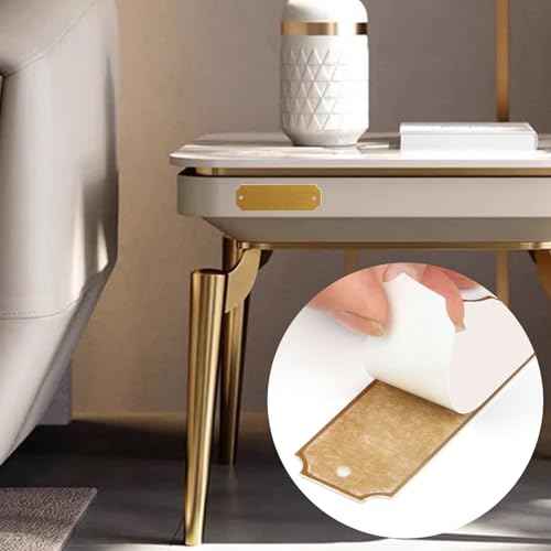 20 Pcs Name Plates Laser Engraved, Plaques Personalized Engraved, Solid Metal Plate, Name Plate for Desk, Personalized Plaque Blank, Custom Name Tag, Laser Engraving Blanks (1'' X 3'') (Gold)