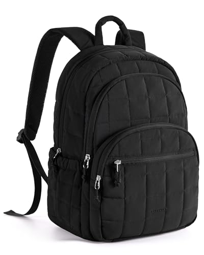 BAGSMART Travel Backpack for Women 15.6 Inch Laptop Black - Stylish & Durable
