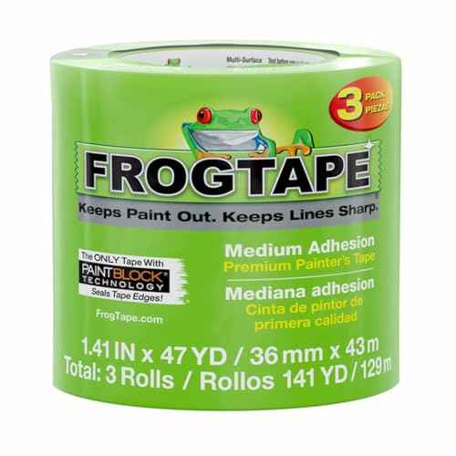 FrogTape 1.41 in. x 47 yd Green Multi-Surface Painter's Tape, PAINTBLOCK, 3 Pack