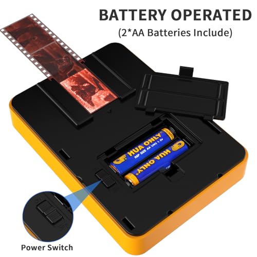 DigitConvert Yellow 35mm Mobile Film & Slide Scanner Converts Slides to Digital