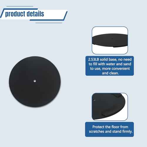 2PACK Sign Stand Holder 8.5¡¿11-Inch Adjustable Floor Standing Poster Stand with Heavy Duty Base for School Church Business Show,Black