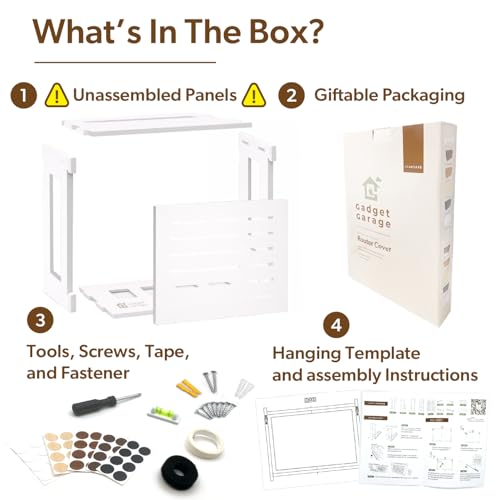 WiFi Router Storage Cabinet Box Hider Shelf Cover