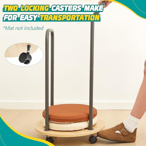 Mobile Cushion Cart Storage Trolley Classroom Desk Cart with Heavy Duty Rolling and Locking Casters for Toddler Preschool Classroom Rest Mat Trolley Cushions