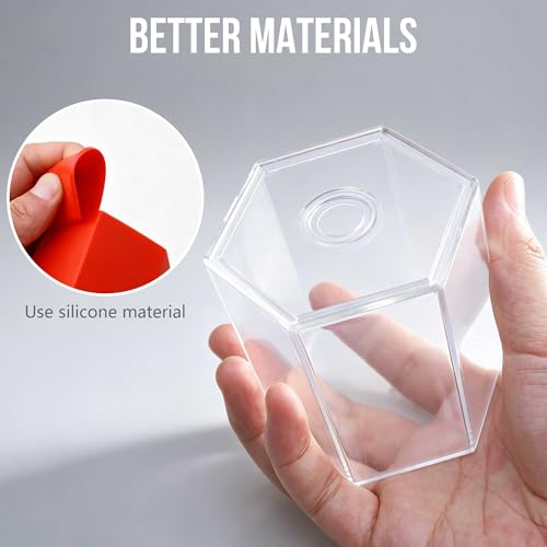 8-Piece Geometric 3D Shapes & Folding Nets Math Manipulative Set for STEM Learning