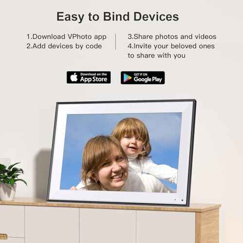 Digital Calendar 10.1-inch Digital Picture Frame - 16GB, IPS Touch Screen, Auto-Rotate, Slideshow, Load Photo Video from Phone to Digital Frame, Free Cloud Storage, Gift for Family Friends