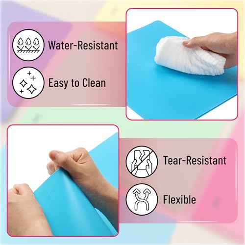 Mr. Pen- Plastic Folders with Pockets and Prongs, 5 Pack, Letter Size, Flexible Plastic Folders with Prongs