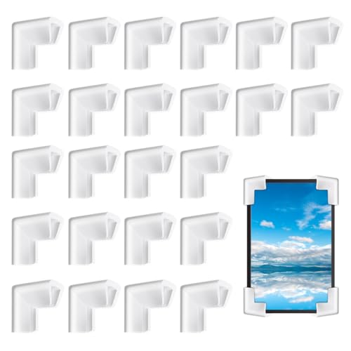 24Pcs Edge Foam Protection Corners for TV Frame Photo Mirror,Packing Foam Corner Protectors for Shipping Moving Foam Packing Material for Shipping