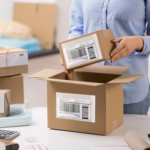1000 Pack Clear Self-Adhesive Packing List Envelopes 6x9 Shipping Pouches