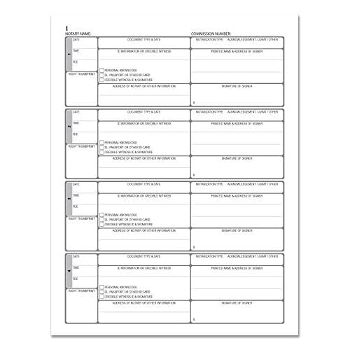 BookFactory Official Notary Journal/Log Book 336 Pages 8.5'' X 11'' 1,340 Entries All 50 States Journal of Notarial Acts, Black and Burgundy Cover, Hardbound, (Made in USA)