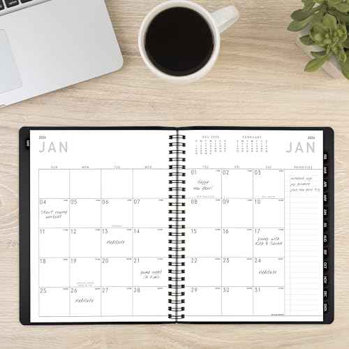 AT-A-GLANCE 2026 Planner, Monthly, 7" x 8.75", Medium, Contemporary, Black (70120X0526)