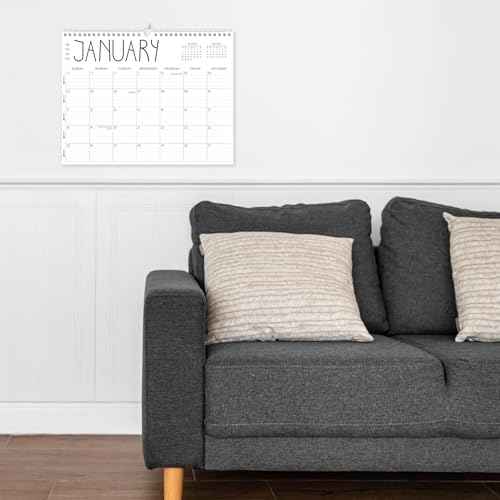 GuassLee Wall Calendar 2026-2027, 24-Month Wall Calendar Runs from January 2026 until December 2027,14" X 11" Hanging Monthly Planner with Thick Paper, Ruled Blocks for Home School Office Organizing