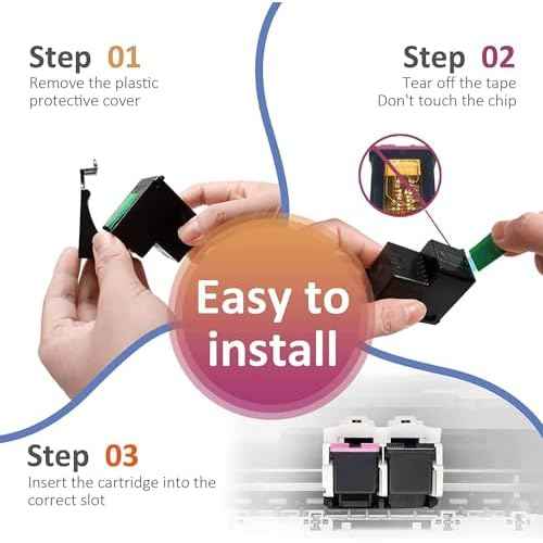ColoWorld Remanufactured 63 Ink Cartridges Replacement for 63XL Ink Cartridge Combo Pack Black Color Compatible for 4520 3634 3830 5252 4650 5258 4655 4652 3636 3630 Printer