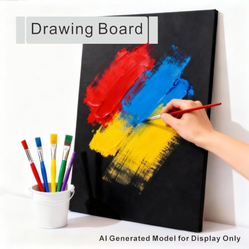 ZXUNLIEH Black Foam Board 18x24 Inch 12 Pack 3/16'' Thick for Crafts & Displays