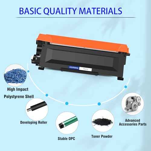 USUPERINK TN450 Toner Cartridge Replacement Compatible for Brother TN-450 TN420 TN-420 Use with HL-2270DW HL-2280DW HL-2240 MFC-7360N MFC-7860DW MFC-7460DN DCP-7065DN Printer - Black, 2 Pack